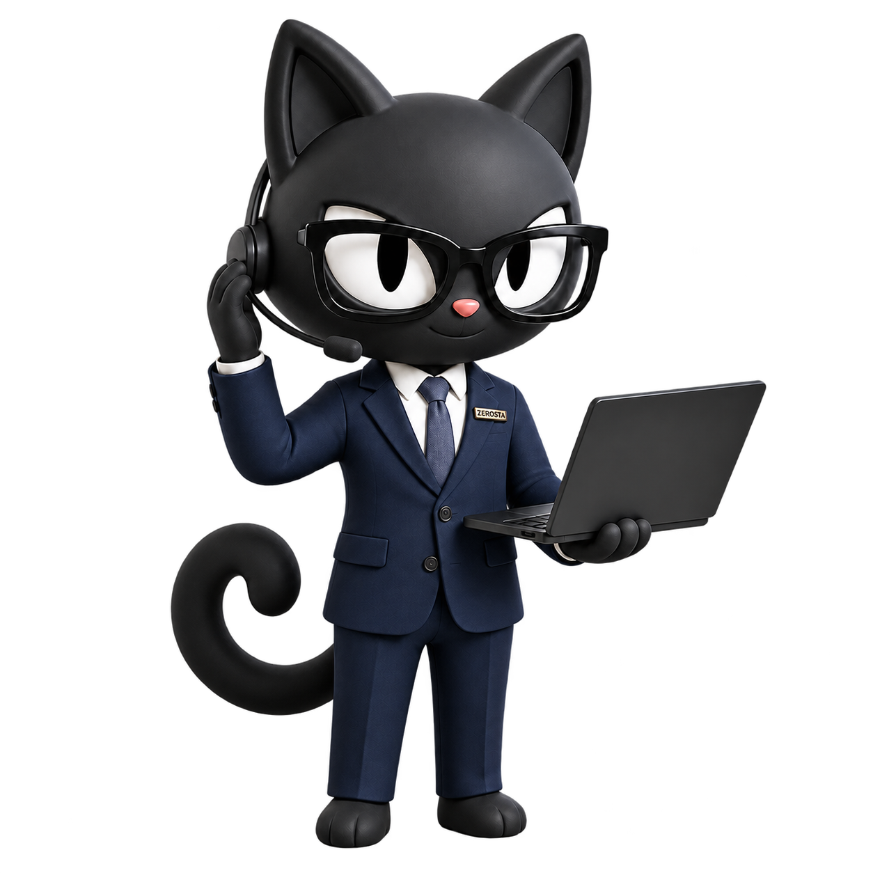 営業代行の相談を聞くゼロスタくん